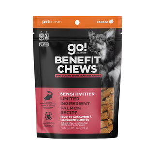 Petcurean GO! Dog Treat Benefit Chews Sensitivities LID Salmon