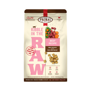 Primal Kibble In The Raw Freeze Dried Beef Cat Food