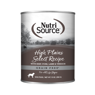 Nutrisource Grain Free High Plains Select Beef, Pork, Lamb & Venison