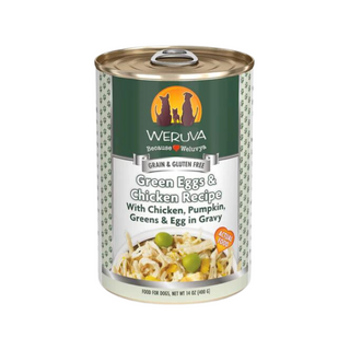 Weruva Green Eggs & Chicken Chicken, Pumpkin, Greens & Egg In Gravy Dog Canned