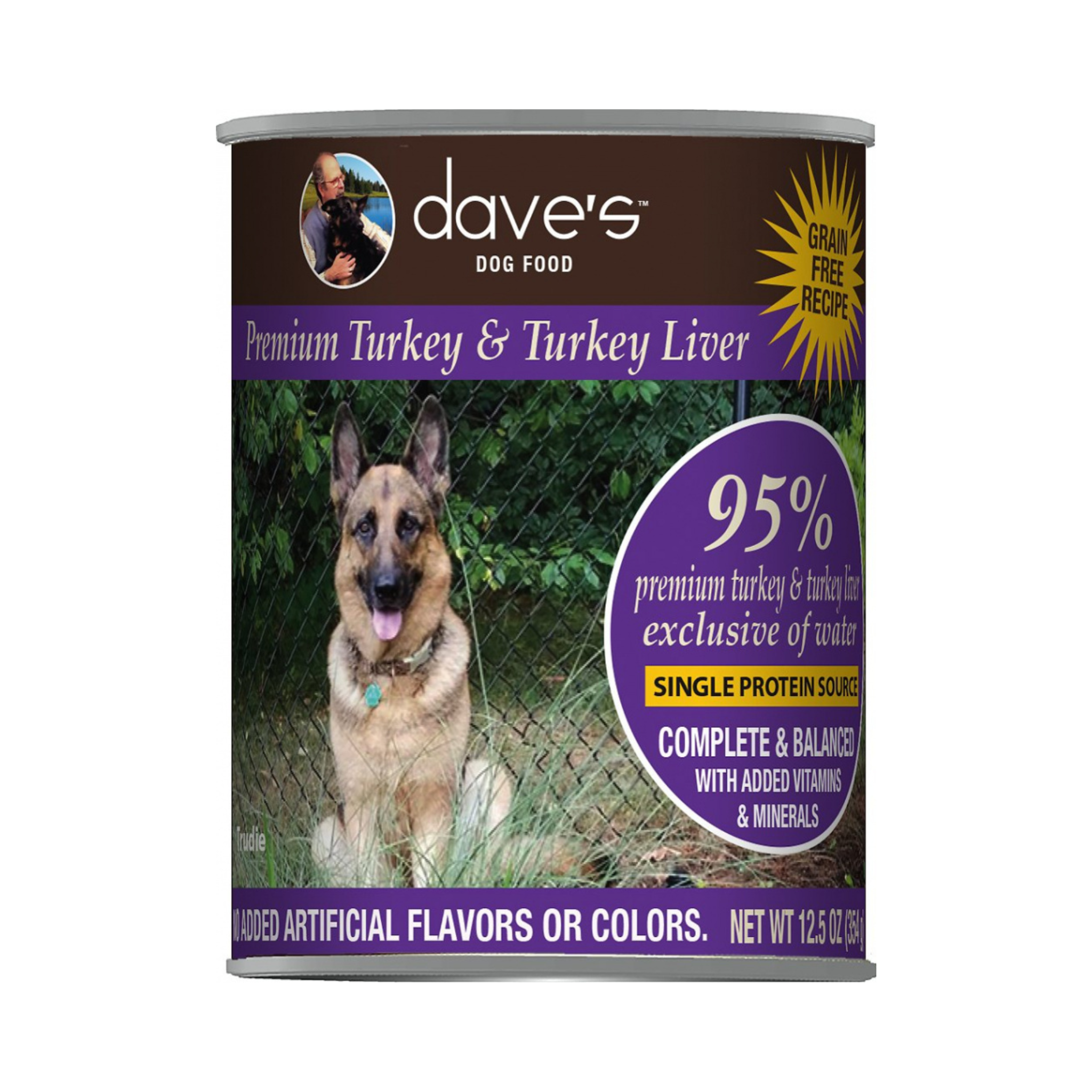 Dave's 95% Turkey Dog Canned