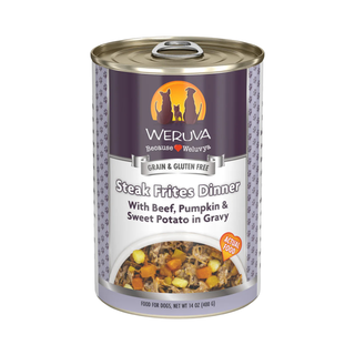 Weruva Steak Frites Dinner Beef, Pumpkin & Sweet Potato Dog Canned