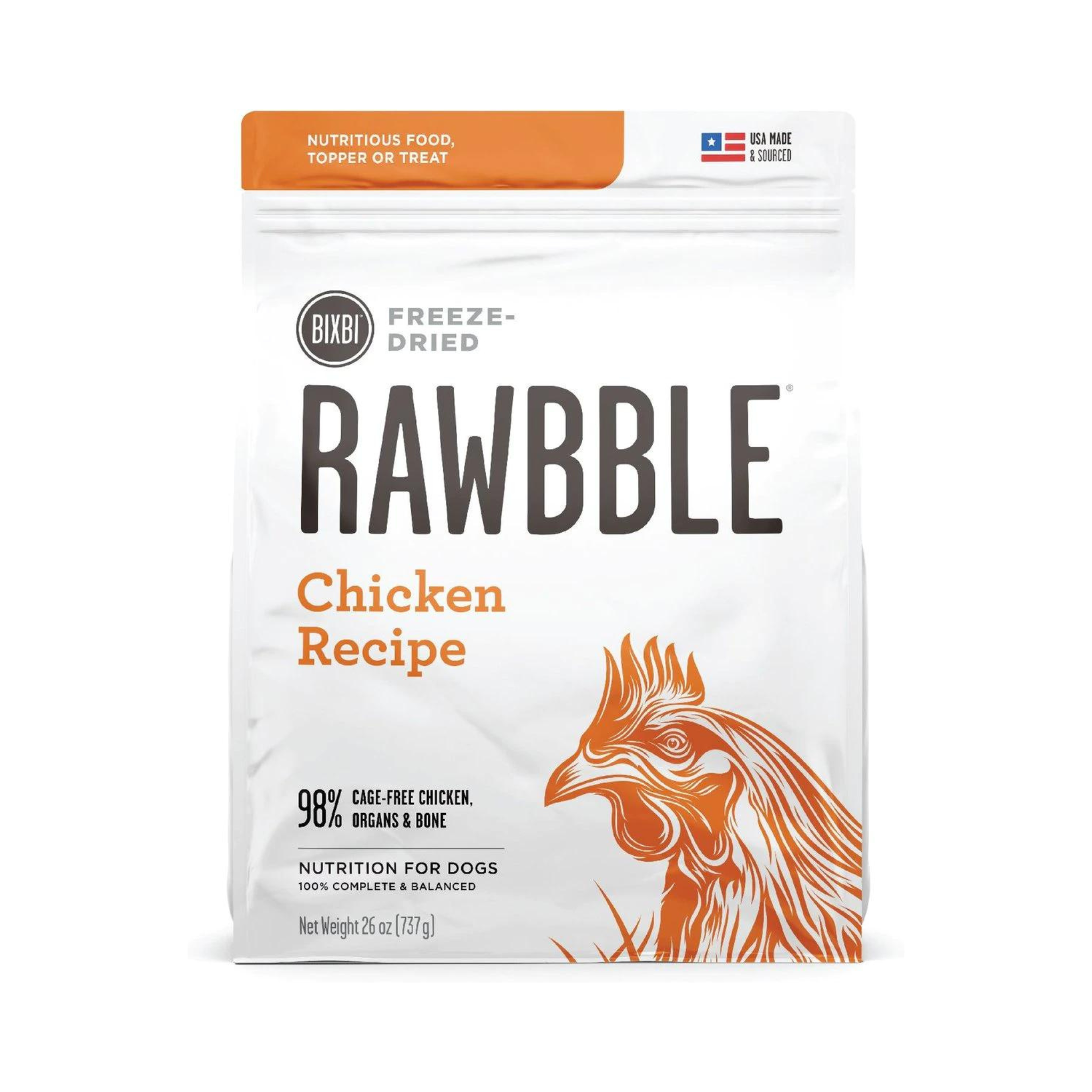 BIXBI Rawbble Chicken Recipe Freeze Dried Dog Food