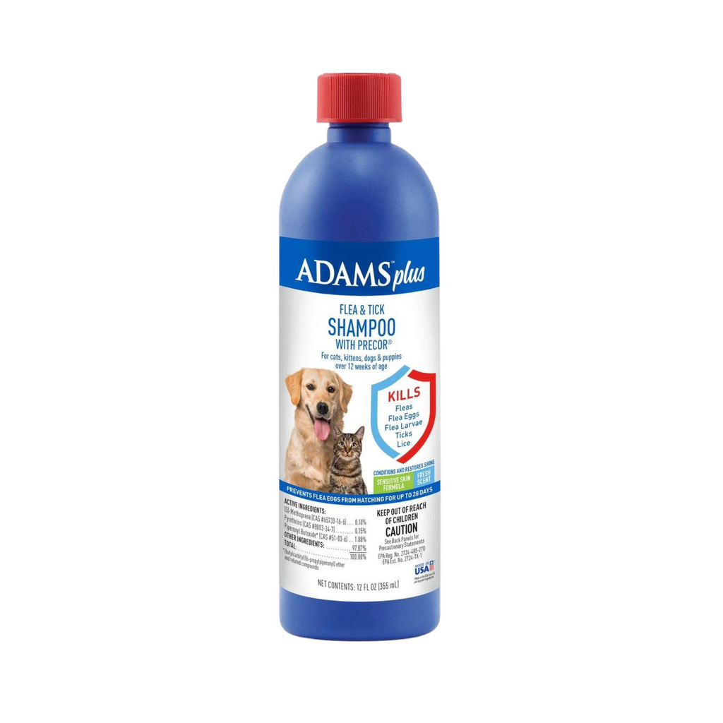 Adam s Plus Flea Tick Shampoo For Dogs Cats Pittsboro Pet Supply