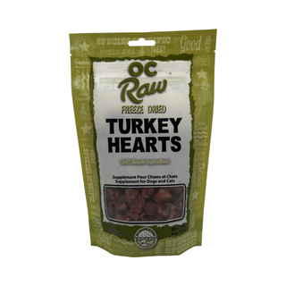 OC Raw Turkey Hearts Freeze Dried Dog Treats