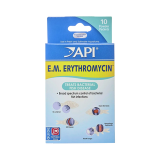 API  EM Erythromycin powder packets for Aquarium