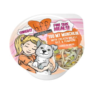 BFF Weruva Shreds You My Munchkin Chicken Breast, Rice & Pumpkin In Broth Wet Dog Food