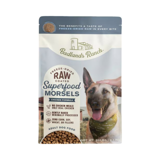 Badlands Ranch Superfood Complete Raw Coated Morsels Chicken Freeze Dried Dog Food
