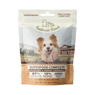Badlands Ranch Superfood Complete Wild Whitefish and Turkey Freeze Dried Dog Food