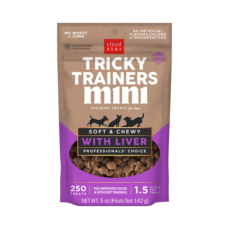 Cloudstar Tricky Trainers Mini Liver Dog Treats
