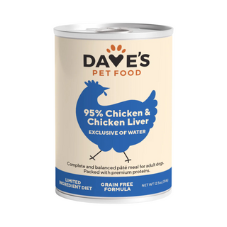 Dave's 95% Chicken & Chicken Liver Dog Canned