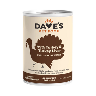 Dave's 95% Turkey & Turkey Liver Dog Canned