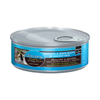 Dave's Naturally Chicken & Duck in Saucey Paté Wet Cat Food