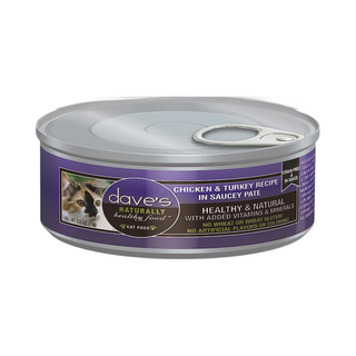 Dave's Naturally Chicken & Turkey in Saucey Pate Wet Cat Food
