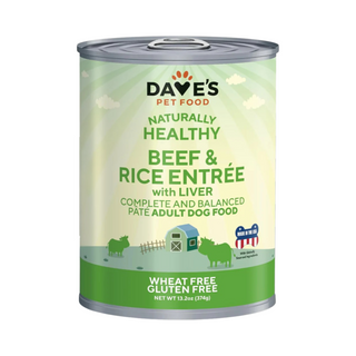 Dave's Naturally Healthy Beef and Rice Dog Canned