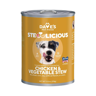 Dave's Stewlicious Grain Free Chicken & Veggie Wet Dog Food