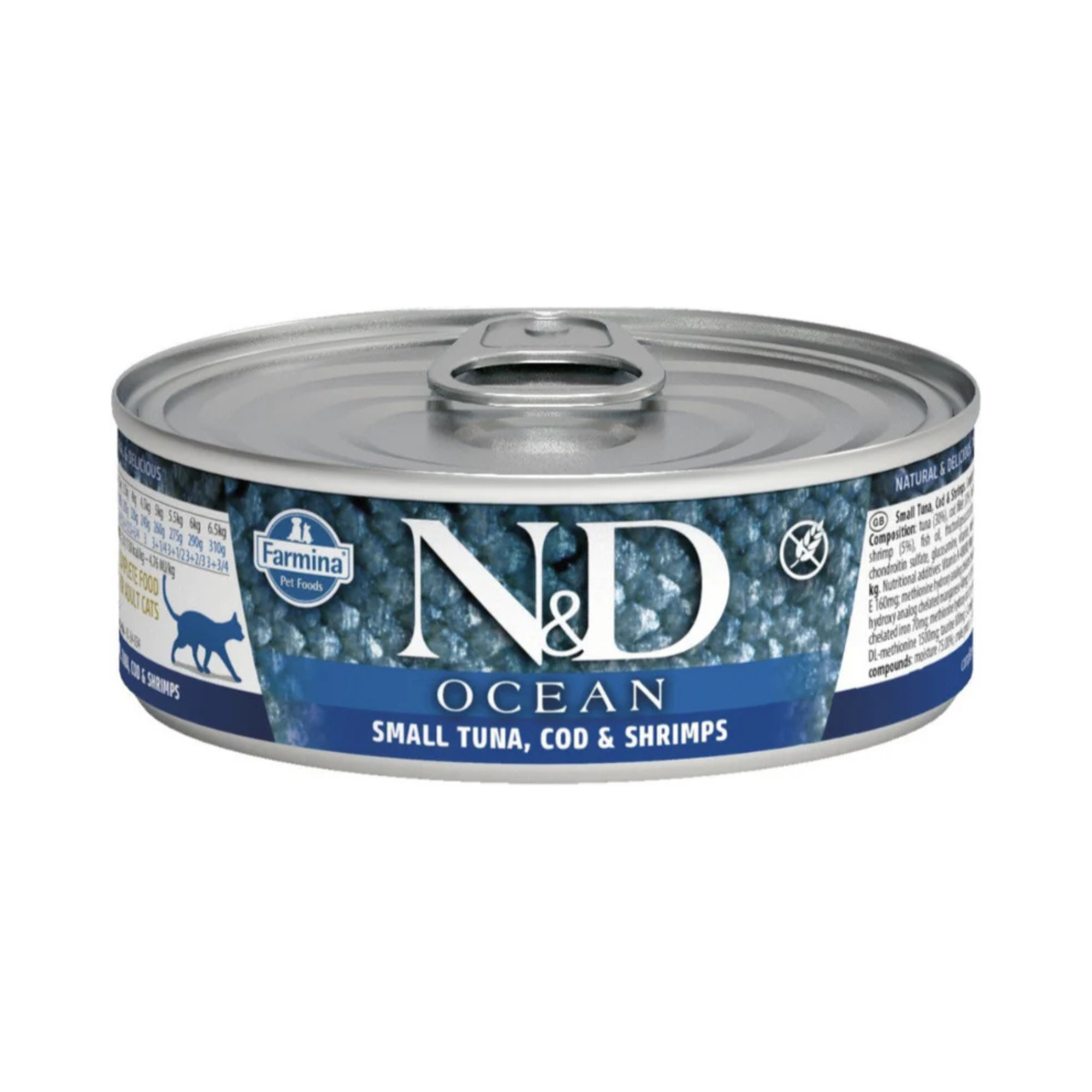 Farmina Cat Can OCEAN Tuna & Shrimp Stew Cat Canned