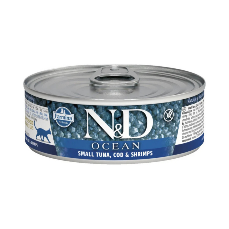 Farmina Cat Can OCEAN Tuna & Shrimp Stew Cat Canned