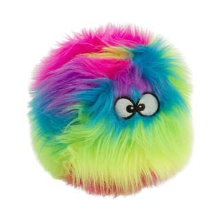 GoDog Furballz Squeaker Rainbow Dog Toy