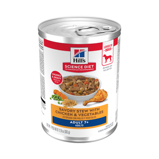 Hill's Science Diet Savory Stew Chicken & Vegetables Adult 7+ Wet Dog Food