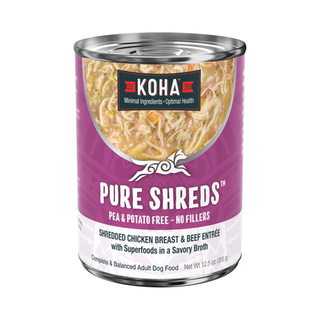 Koha Pure Shreds Chicken & Beef Wet Dog Food