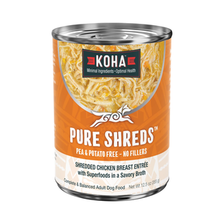 Koha Pure Shreds Shredded Chicken Breast Entrée Wet Dog Food