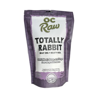 OC Raw Totally Rabbit Meat Only Meaty Rox Frozen Dog Food