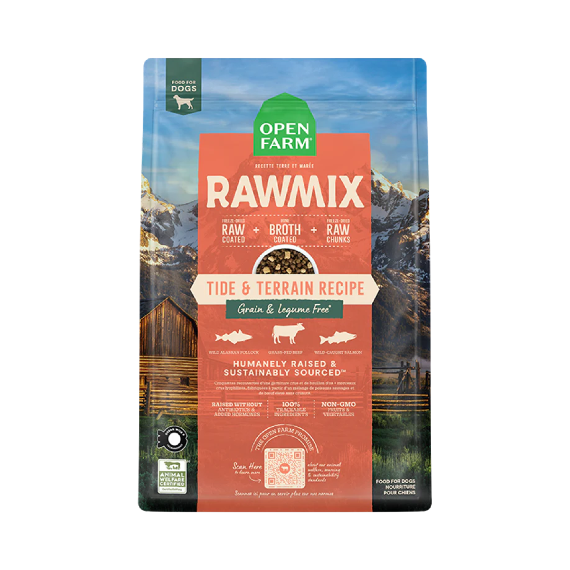 Open Farm RawMix Grain Free Tide & Terrain Dry Dog Food