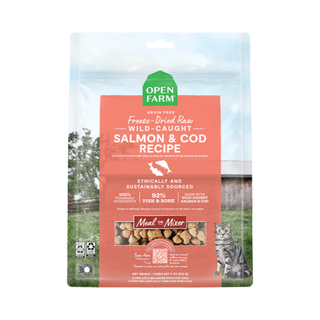 Open Farm Salmon & Cod Freeze-Dried Raw Morsels Cat Food