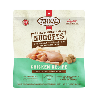 Primal Frozen Raw Dog Food- Chicken Nuggets