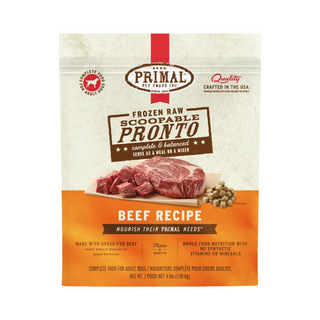 Primal Frozen Raw Dog Food- Pronto Beef