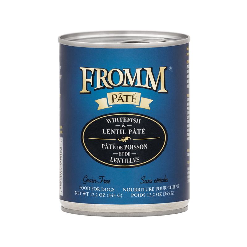 Fromm Whitefish and Lentil Pate Dog Canned