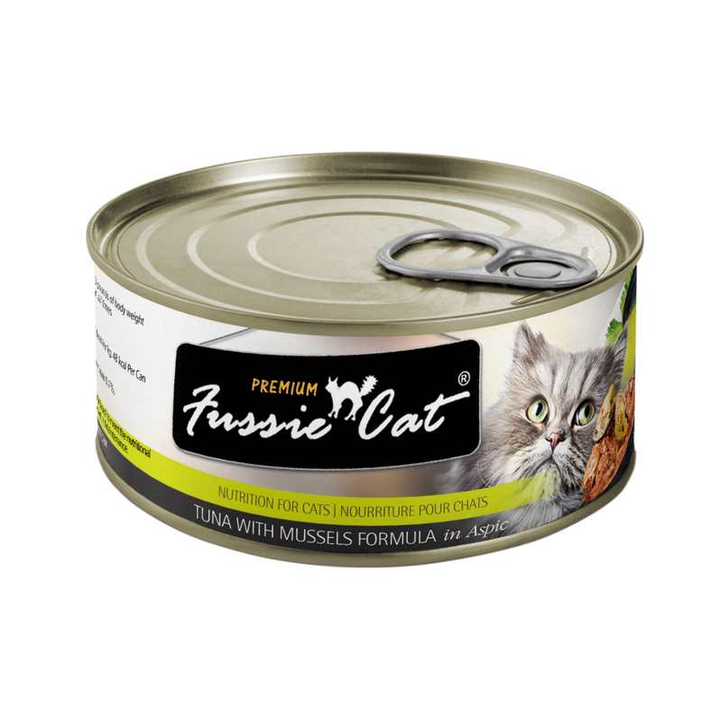 Fussie Cat Can- Tuna with Mussels