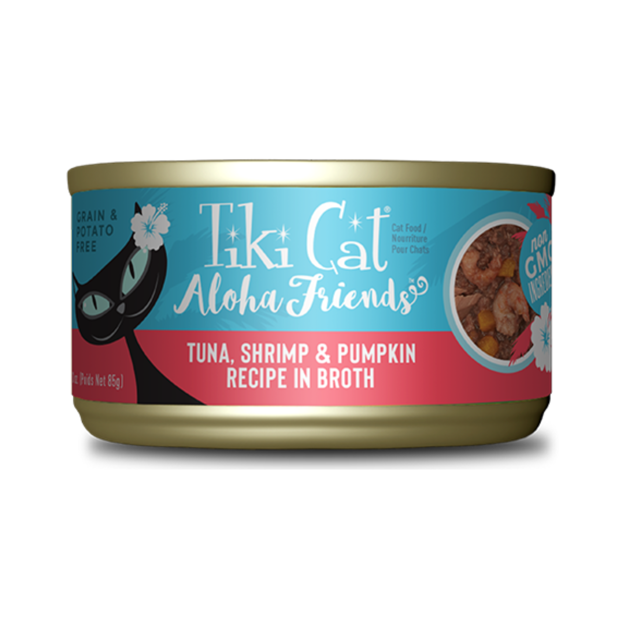 Tiki Aloha Friends Tuna with Shrimp Cat Canned
