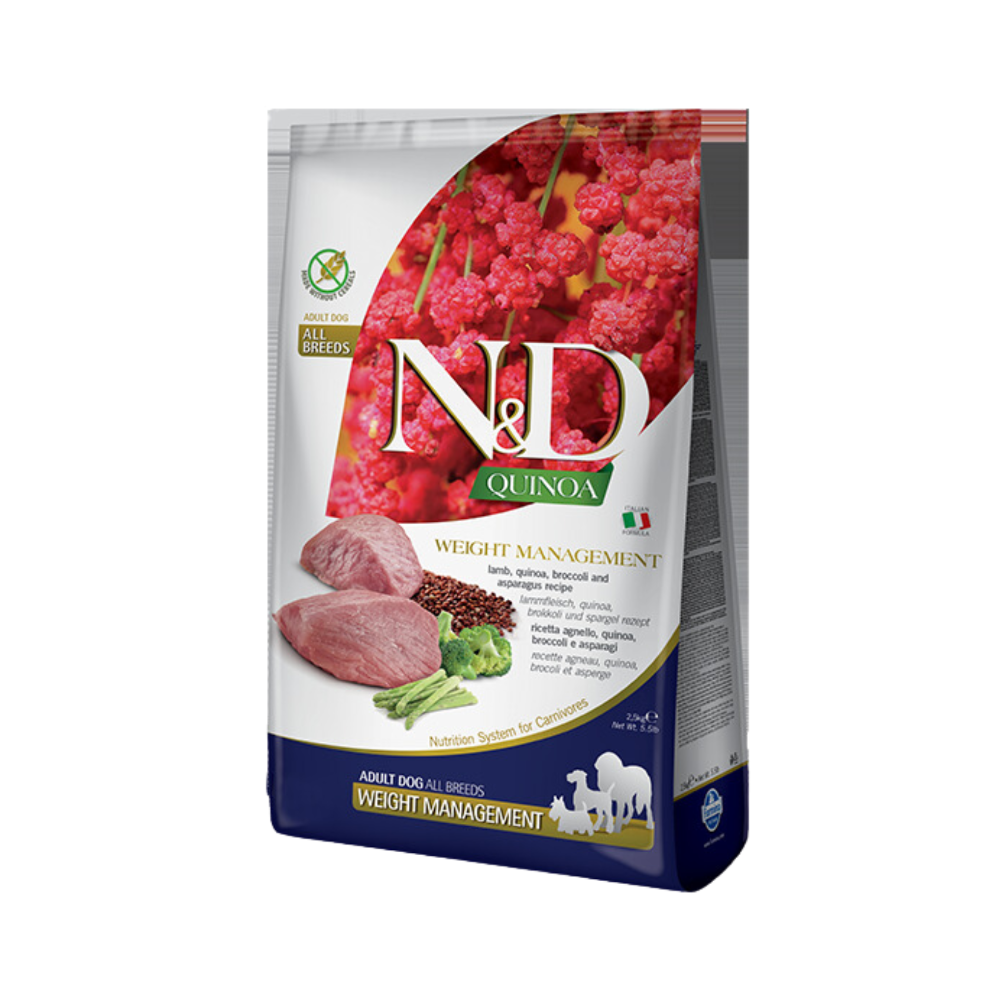Farmina Grain Free Adult All Breeds Weight management Lamb & Quinoa Dry Dog Food