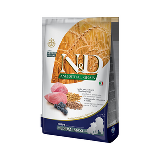 Farmina Ancestral Grain Med Maxi Puppy Lamb & Blueberry Dry Dog Food