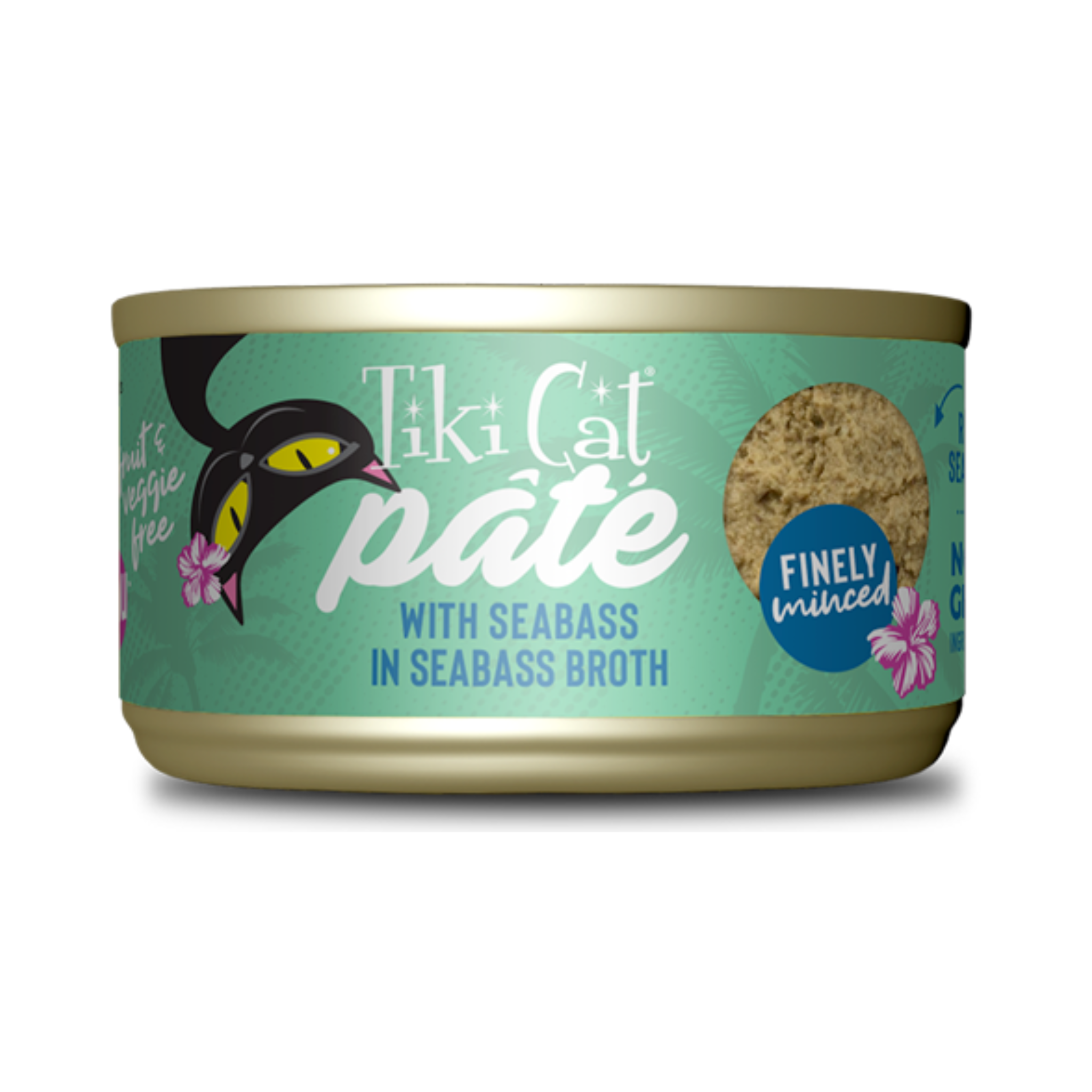 Tiki Luau Pate Seabass Cat Canned