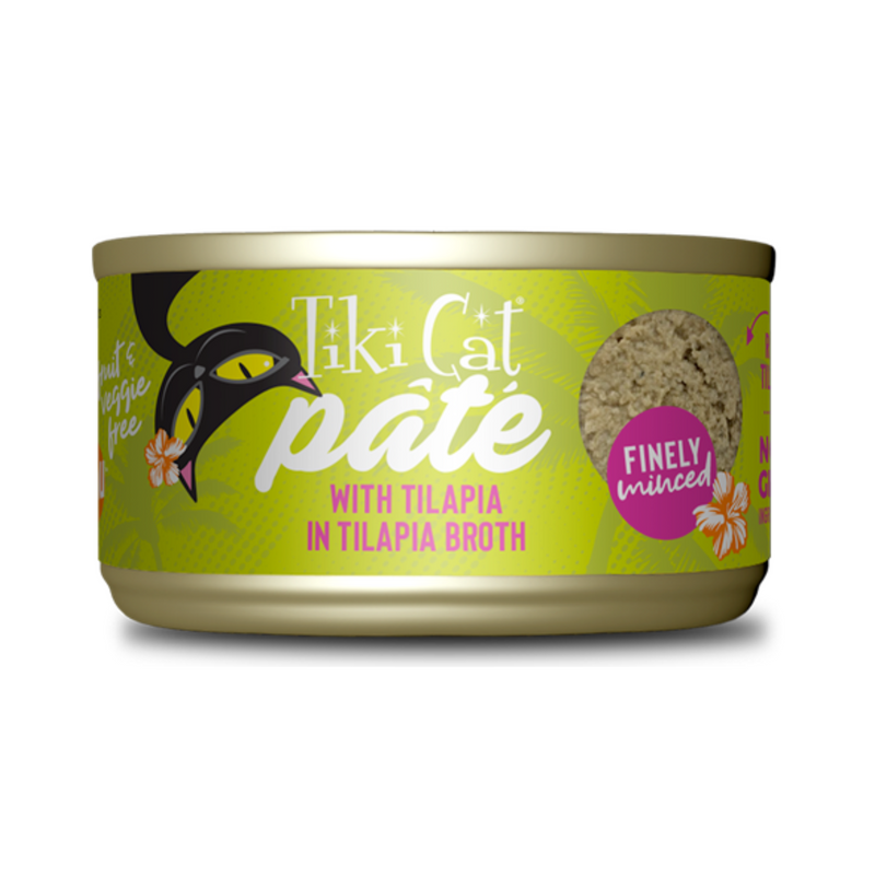 Tiki Luau Pate Tilapia Cat Canned