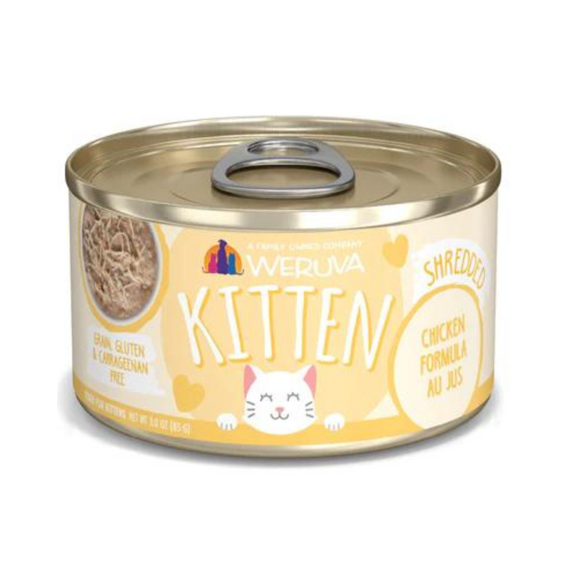 Weruva Kitten Shredded Chicken Au Jus Cat Canned