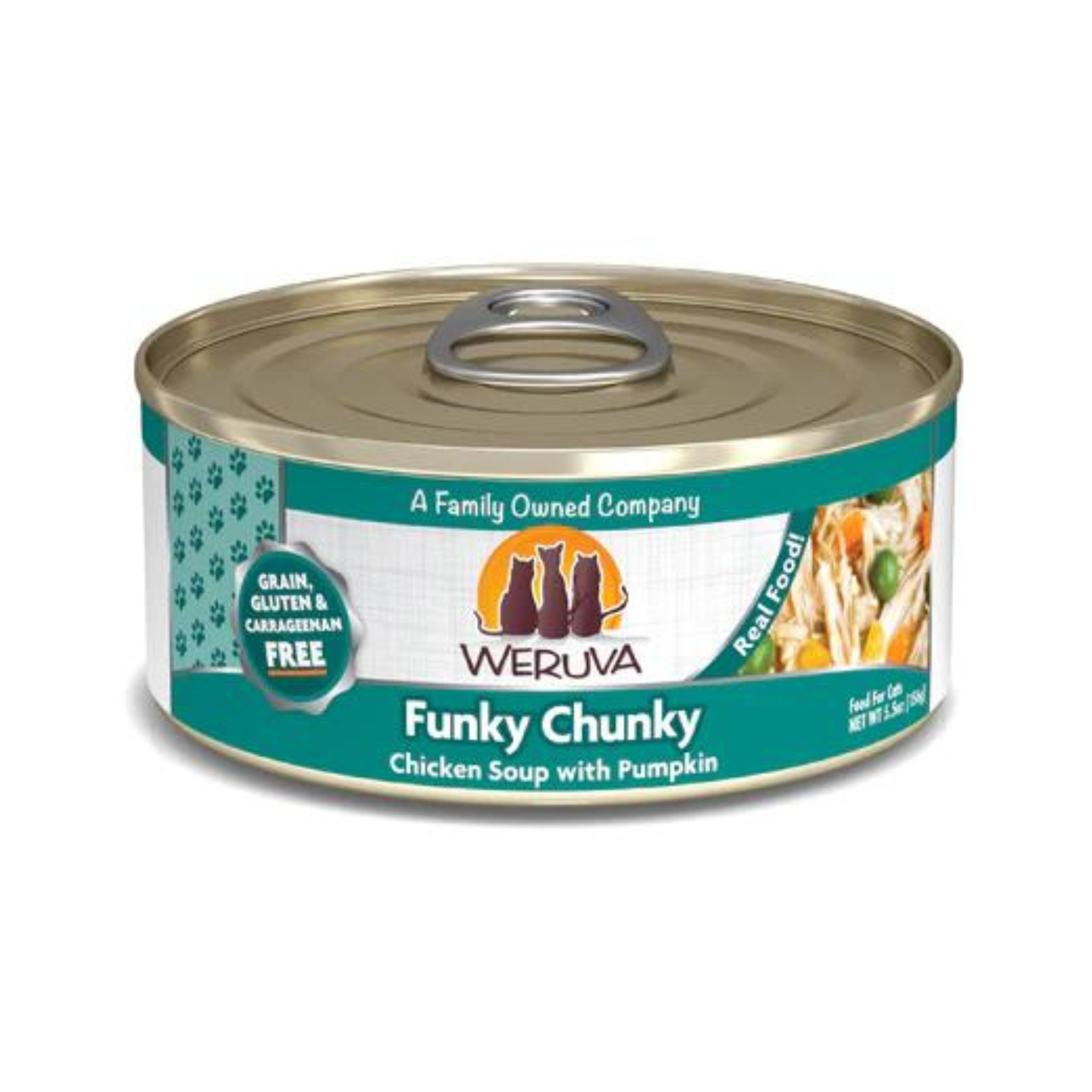 Weruva Funky Chunky Chicken Soup with Pumpkin Cat Canned