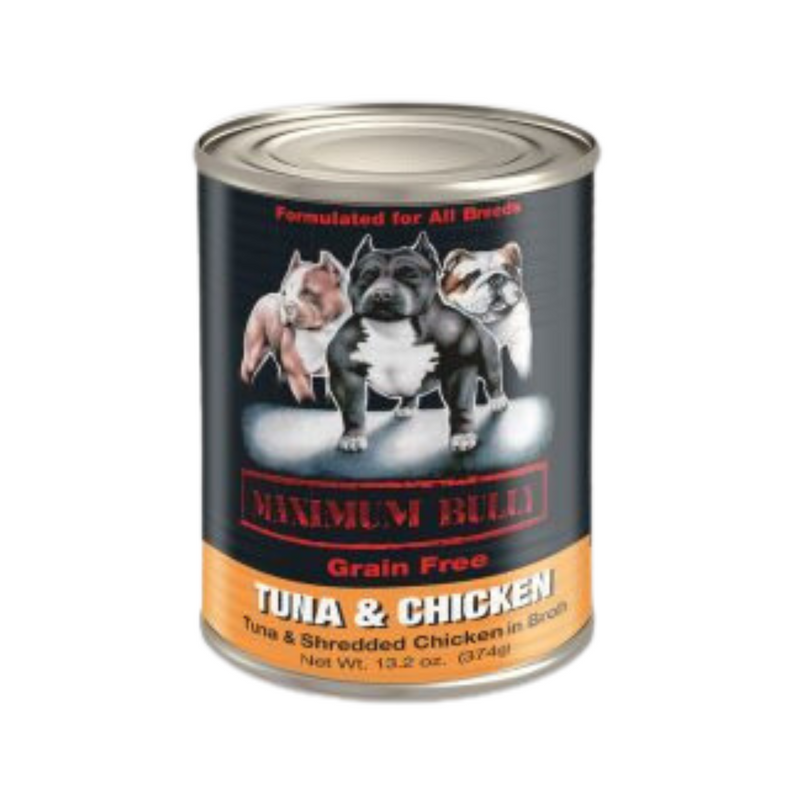 Maximum Bully Grain Free Tuna & Chicken In Broth Dog Canned