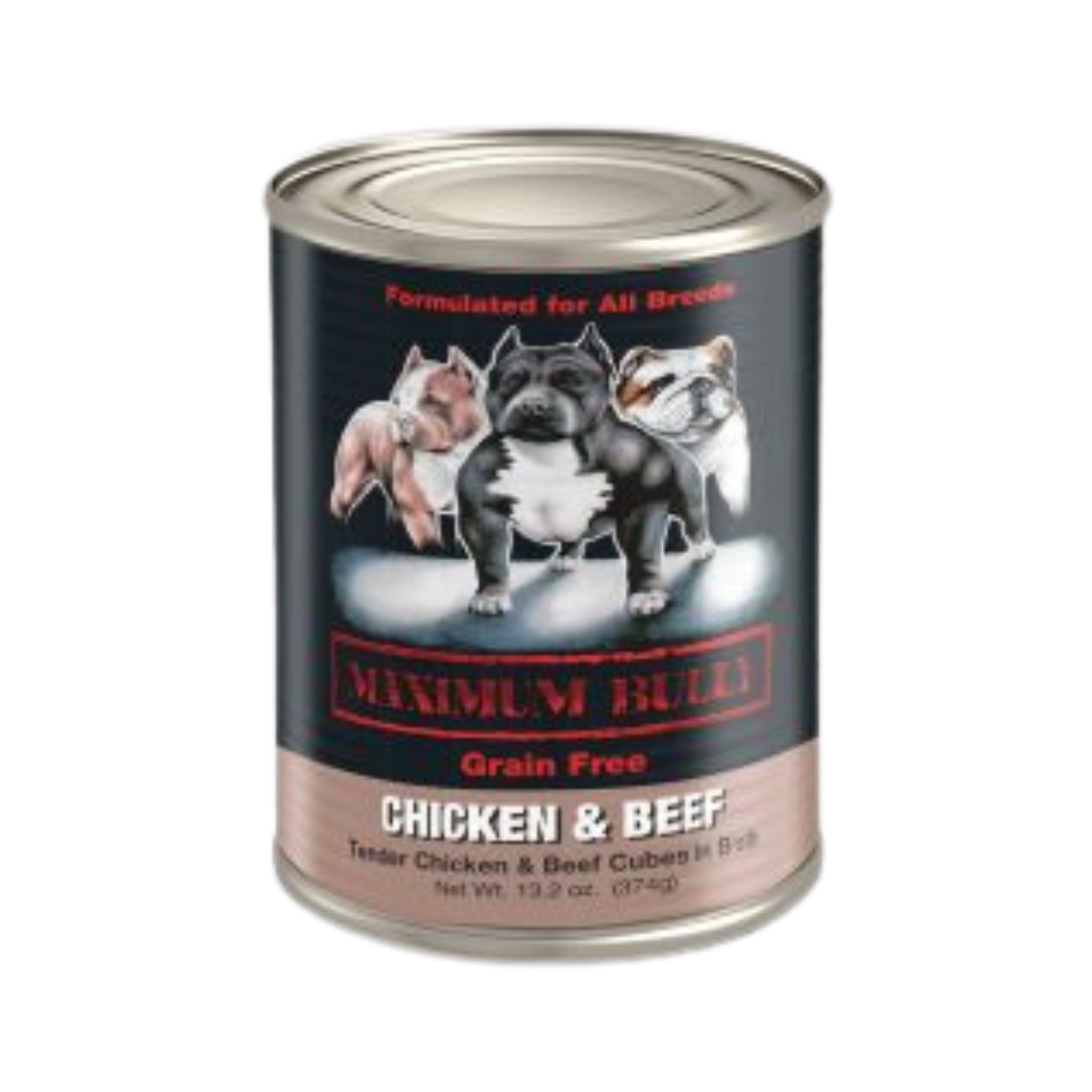 Maximum Bully Grain Free Chicken & Beef In Broth Dog Canned
