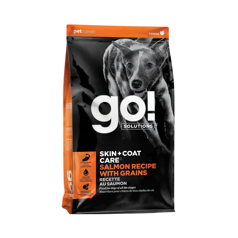 Petcurean Go! Skin & Coat Care Salmon With Grain Dry Dog Food