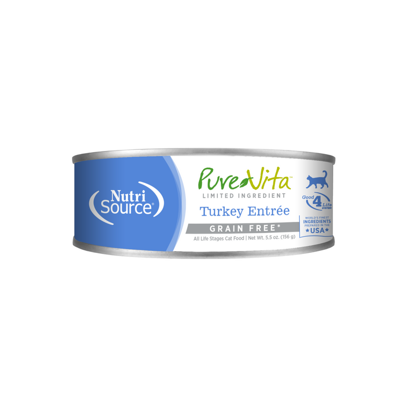 Nutrisource Pure Vita Limited Ingredient Grain Free Turkey Entrée Cat Canned