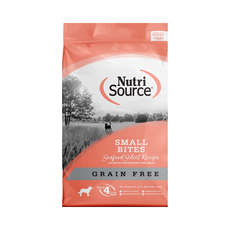 Nutrisource Grain Free Small Bites Seafood Select Dry Dog Food