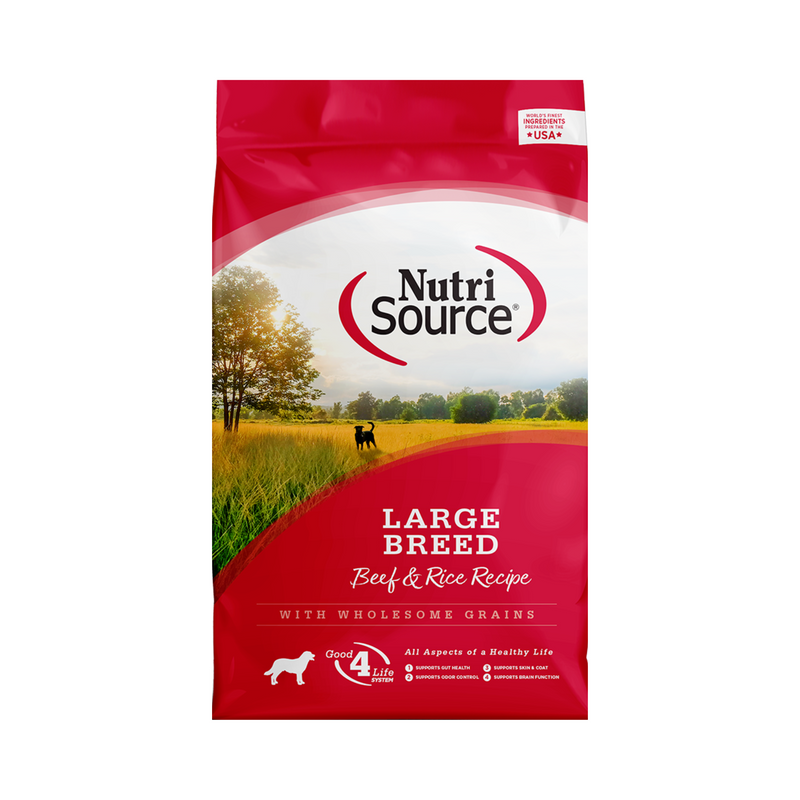 Nutrisource Large Breed Beef & Rice Dry Dog Food