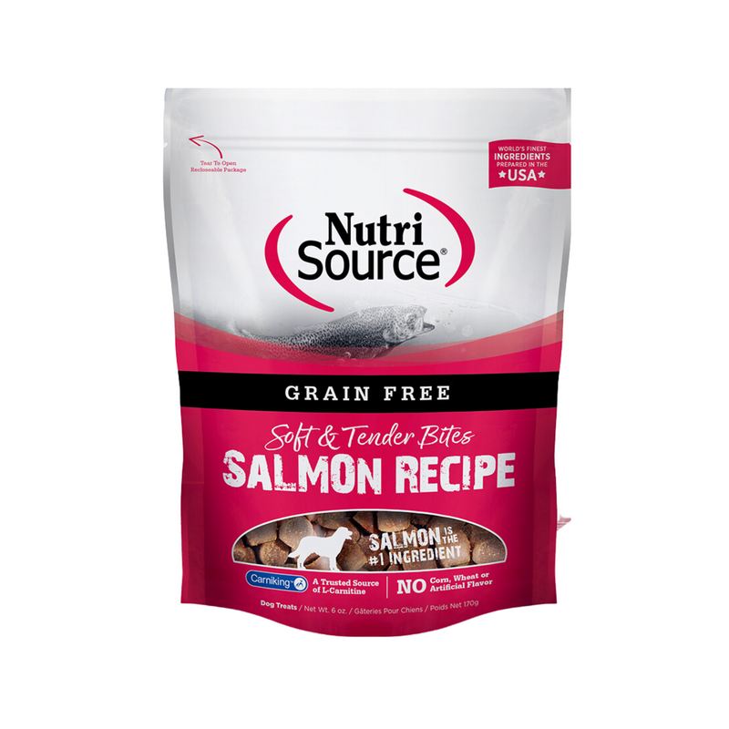 Nutrisource Grain Free Salmon Soft & Tender Bites Dog Treats