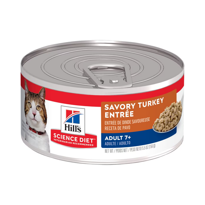 Hill's Science Diet Savory Turkey Entrée Adult 7+ Cat Canned