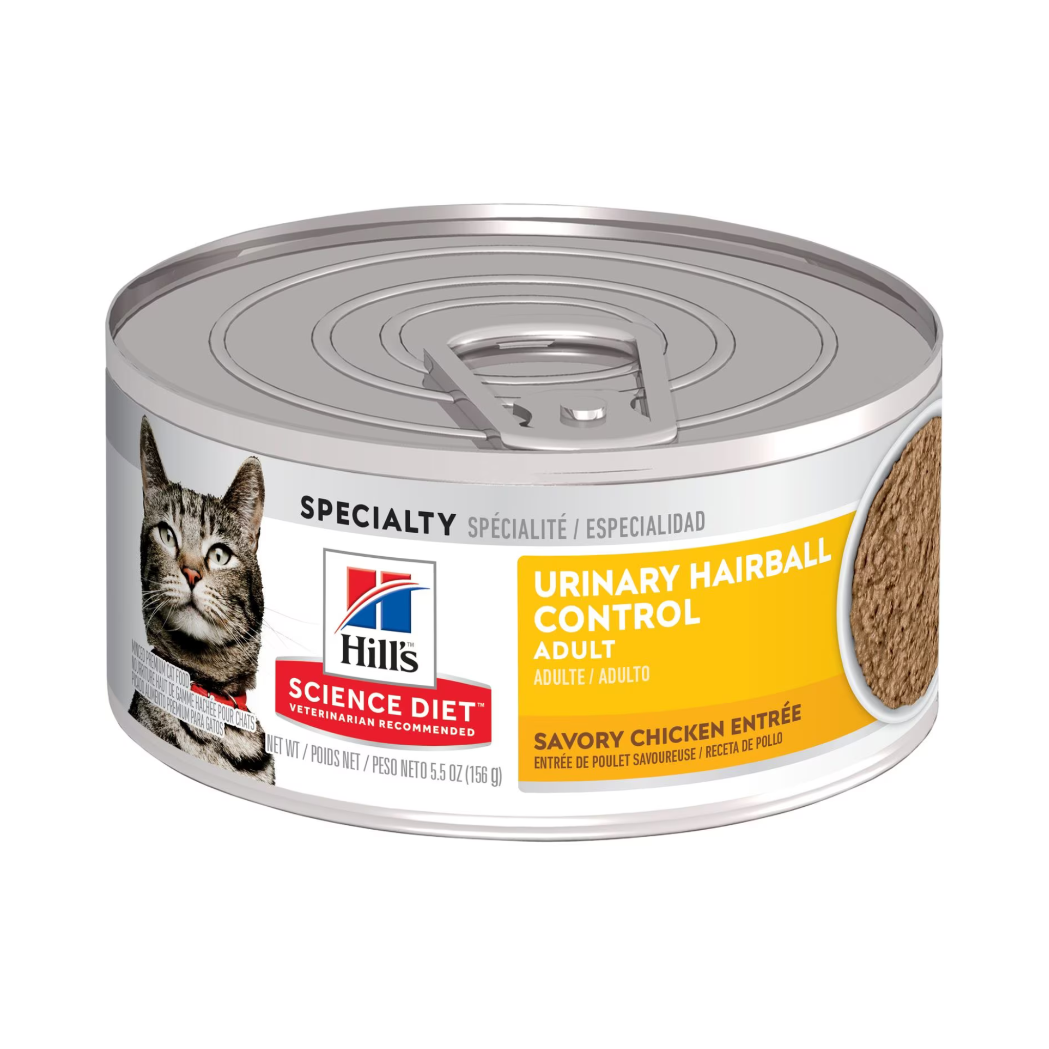 Hill's Science Diet Urinary Hairball Control Savory Chicken Entrée Adult Cat Canned