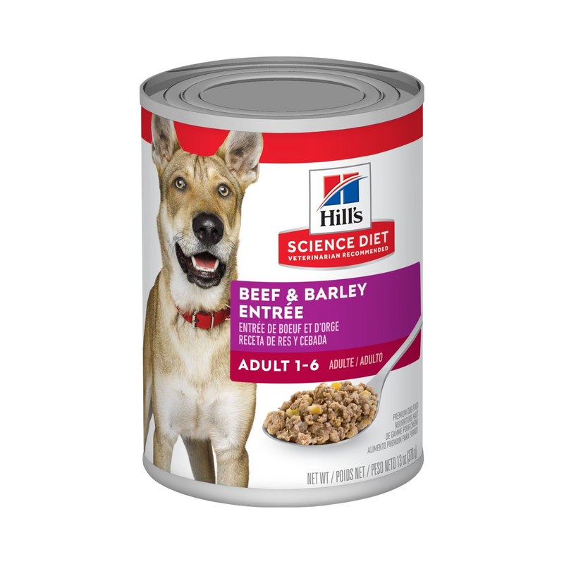 Hill's Science Diet Beef & Barley Entrée Adult 1-6 Dog Canned